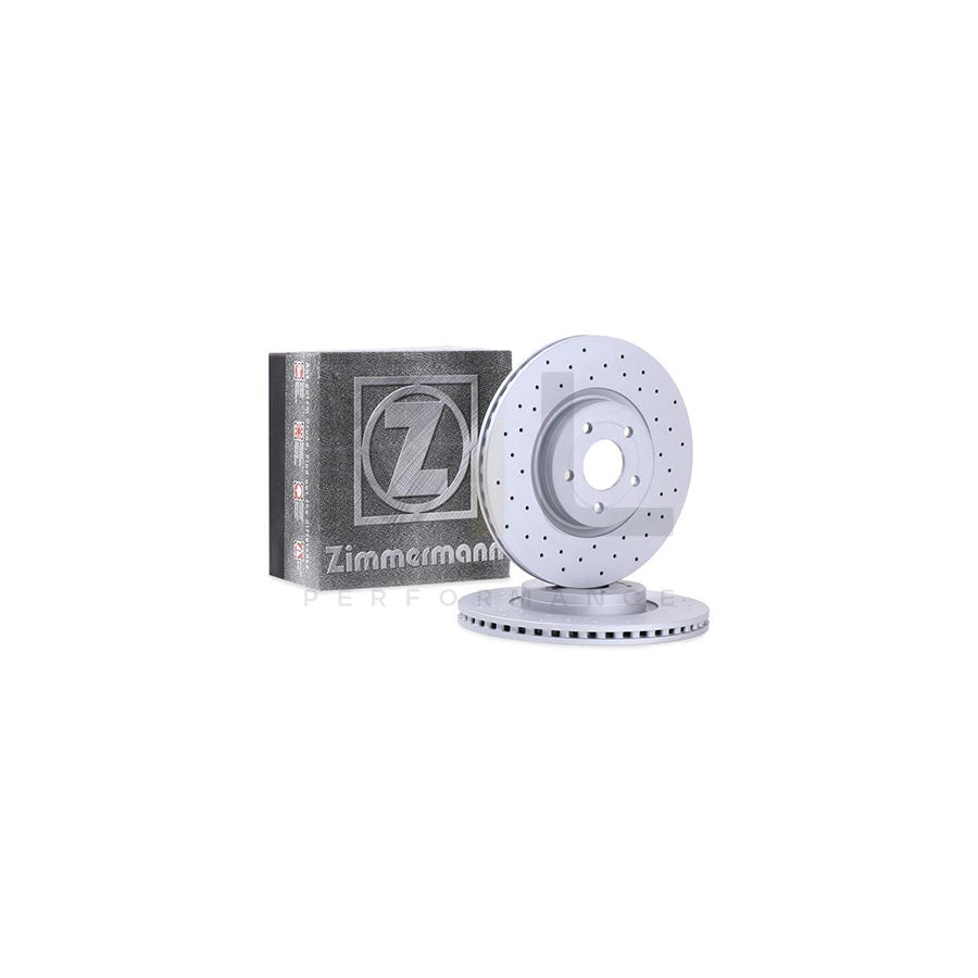 ZIMMERMANN SPORT COAT Z 250.1372.52 Brake Disc Internally Vented, Perforated, Coated | ML Performance Car Parts