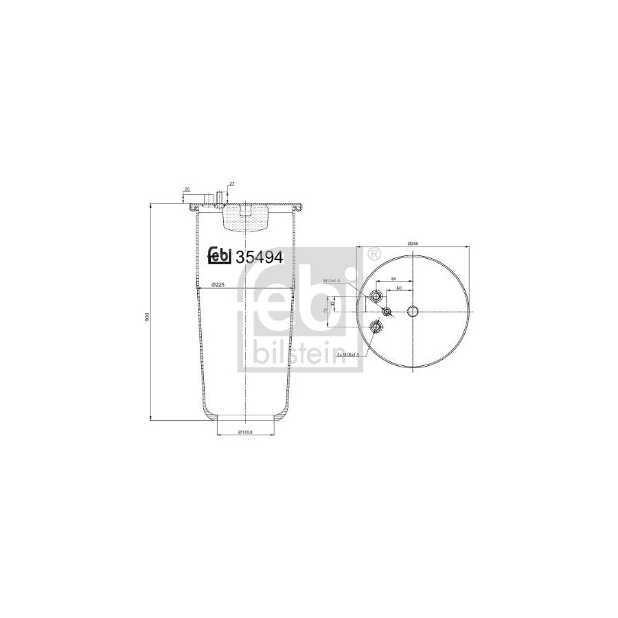 Febi Bilstein 35494 Boot, Air Suspension