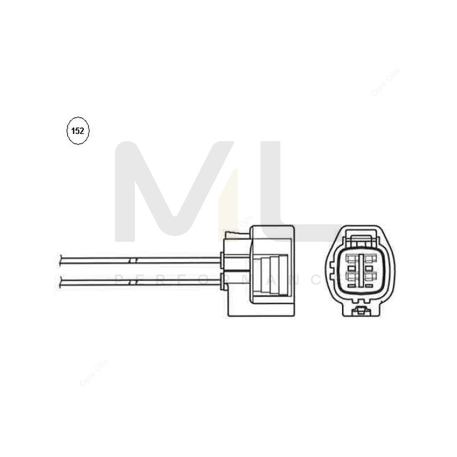 NTK Lambda Sensor - Oxygen / O2 Sensor OZA831-EE18 (NGK 90341) | ML Car Parts UK | ML Performance