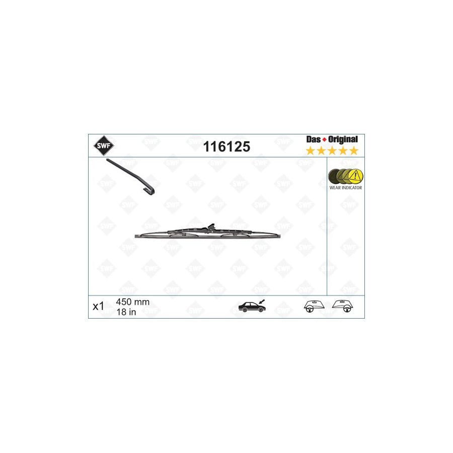 Swf Das Original Single, Original 116125 Wiper Blade | ML Performance UK Car Parts