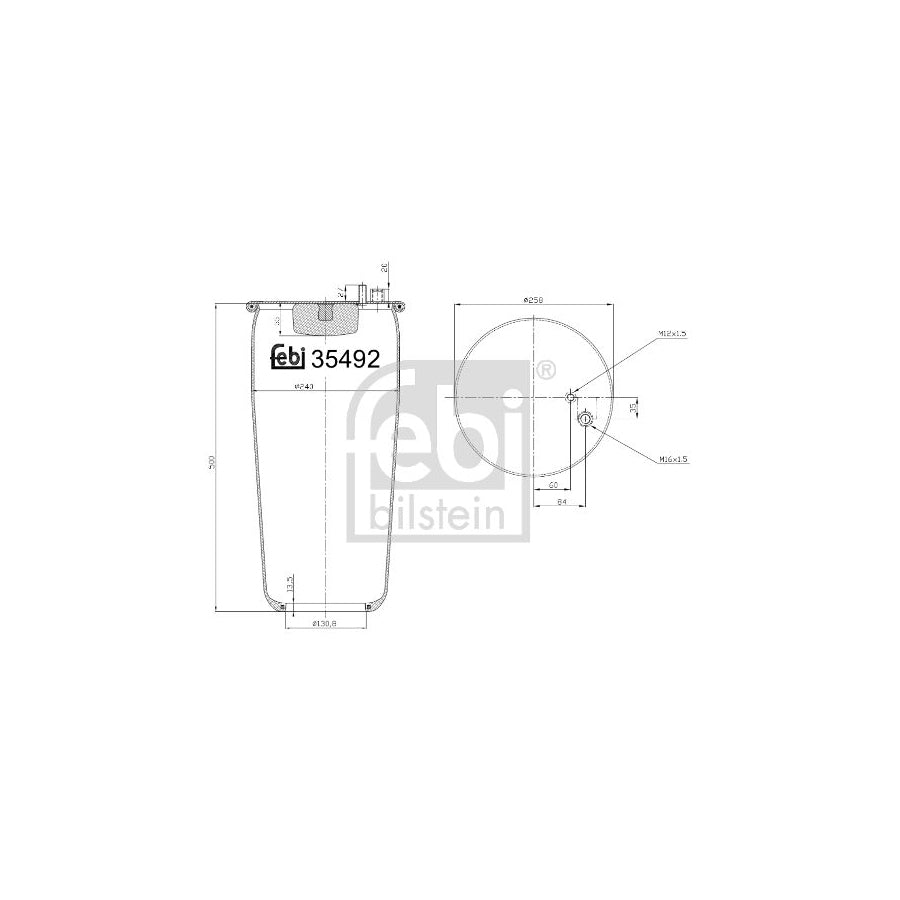 Febi Bilstein 35492 Boot, Air Suspension