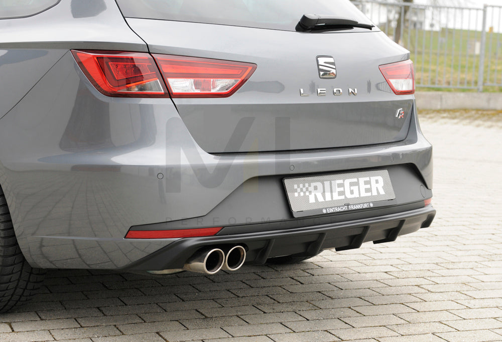 Rieger 00027020 SEAT 5F Leon FR Rear Diffuser 3 | ML Performance UK Car Parts