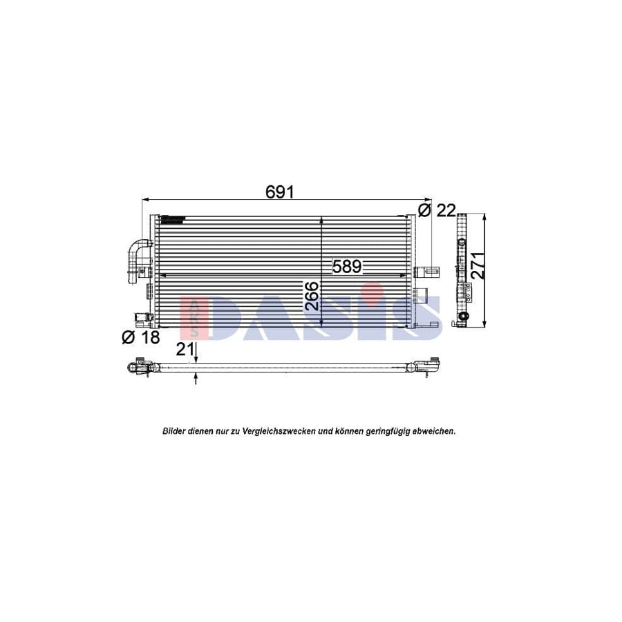 AKS Dasis 120018N Engine Radiator Suitable For Mercedes-Benz S-Class Saloon (W220) | ML Performance UK