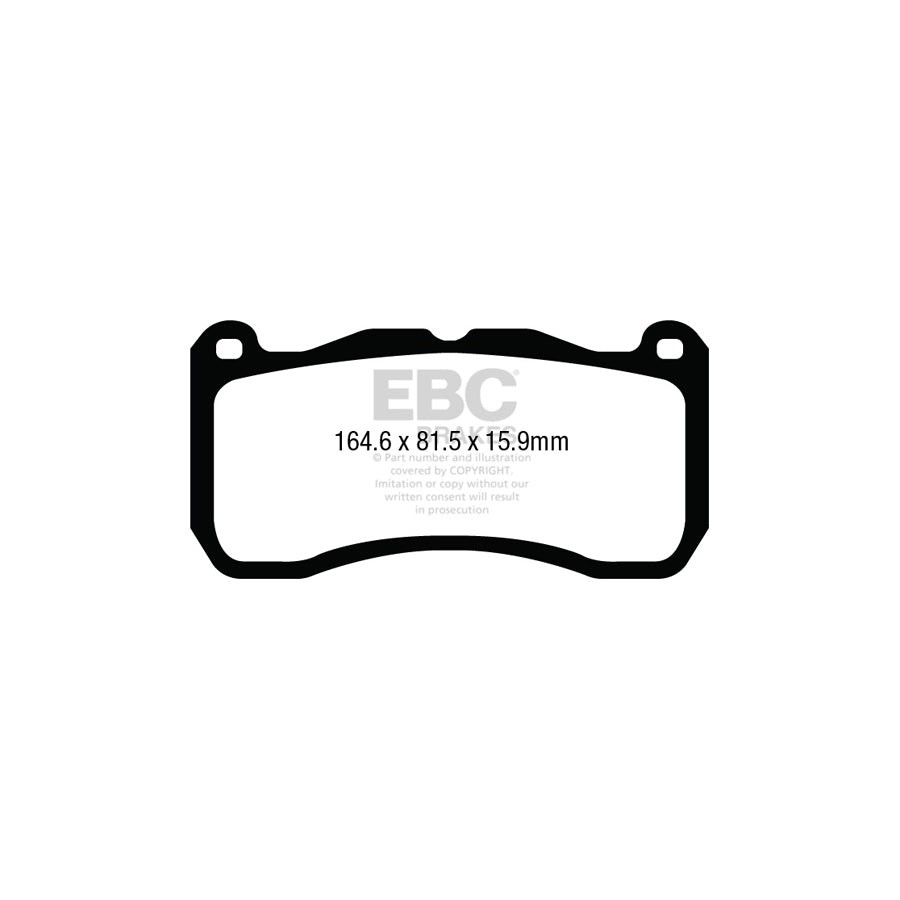 EBC DP43013R Ford Mustang Yellowstuff Front Brake Pads 2 | ML Performance UK Car Parts