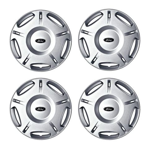 GENUINE FORD 1151368 C-MAX & FOCUS SET OF 4 SILVER COVER TRIMS, FITS 16" STEEL WHEELS | ML Performance UK