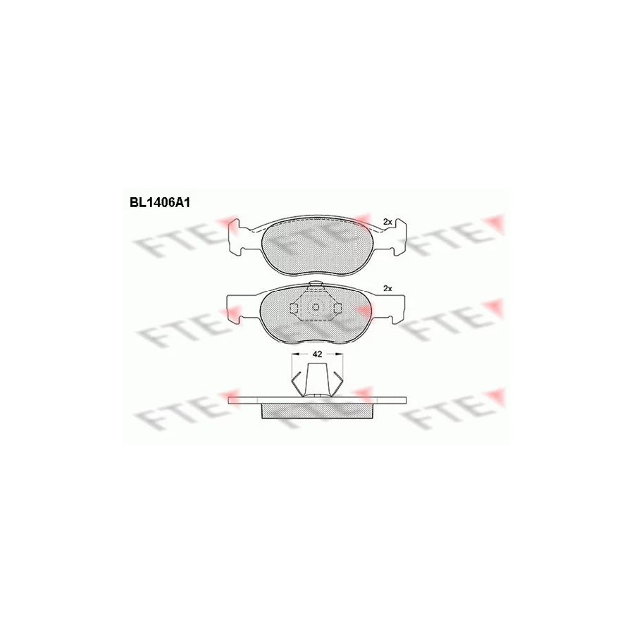 Fte BL1406A1 Brake Pad Set | ML Performance UK Car Parts