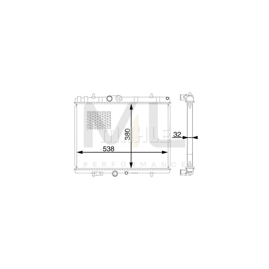 MAHLE ORIGINAL CR 1599 000S Engine radiator Brazed cooling fins | ML Performance Car Parts