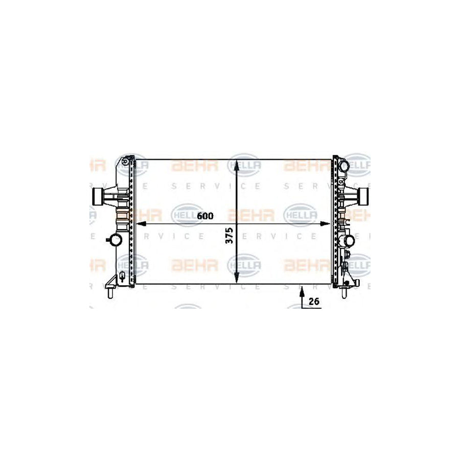 Hella 8MK 376 718-331 Engine Radiator