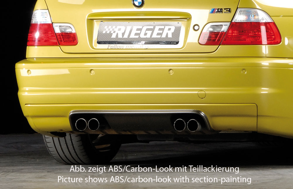 Rieger 00099519 BMW E46 Rear Diffuser 1 |ML Performance UK Car Parts