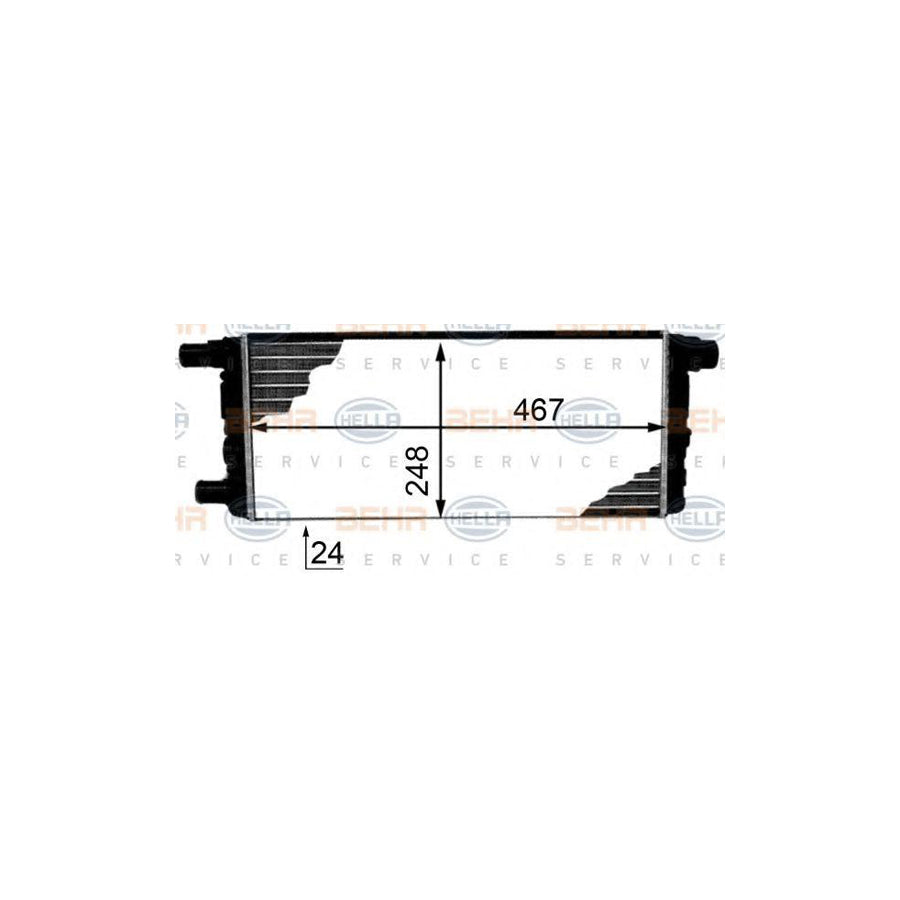 Hella 8MK 376 718-311 Engine Radiator