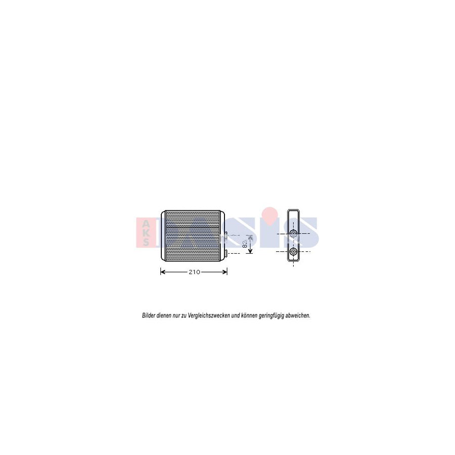 AKS Dasis 159022N Heater Matrix For Opel Meriva A (X03) | ML Performance UK