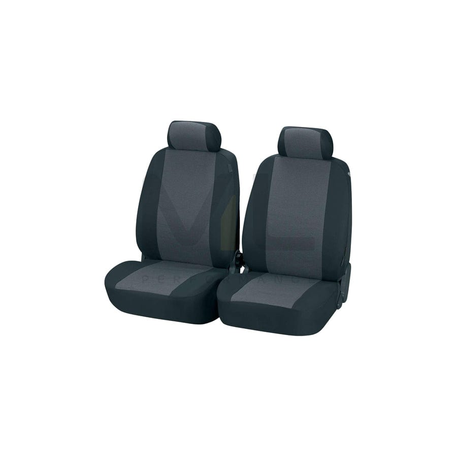 WALSER Pineto 12437 Car seat cover Black/Grey, Polyester, Front | ML Performance Car Parts