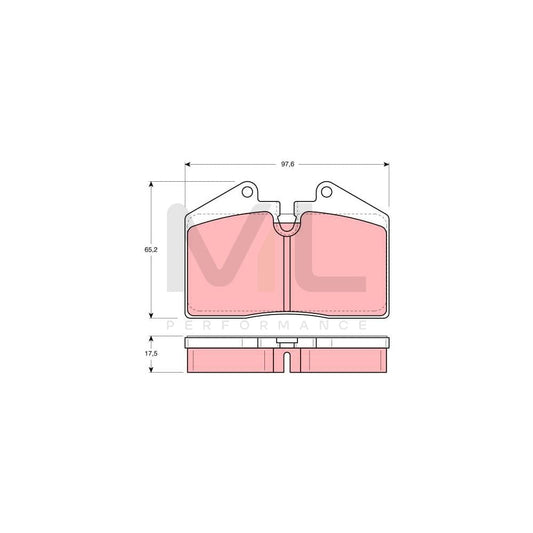 TRW Gdb379 Brake Pad Set Prepared For Wear Indicator | ML Performance Car Parts