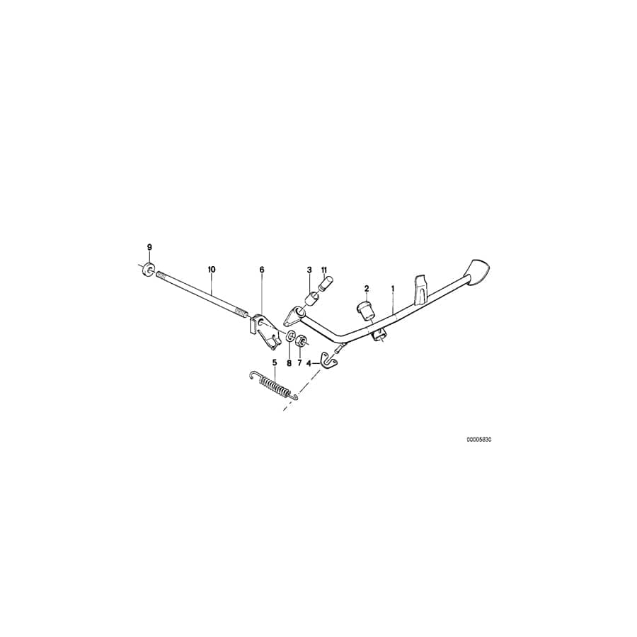 Genuine BMW 46532310721 Spring Retainer (Inc. R 65 RT) 1 | ML Performance UK Car Parts