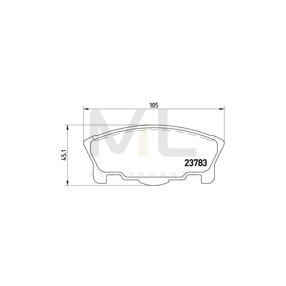 Brembo P 16 014 Brake Pad Set For Daihatsu Move (L6_) Excl. Wear Warning Contact | ML Performance Car Parts