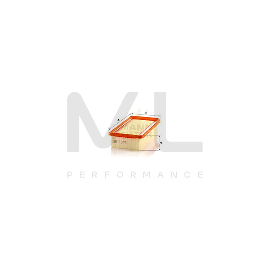 MANN-FILTER C 2775 Air Filter Filter Insert | ML Performance Car Parts