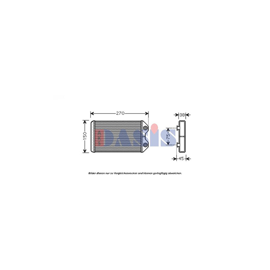 AKS Dasis 219000N Heater Matrix For Toyota Corolla | ML Performance UK