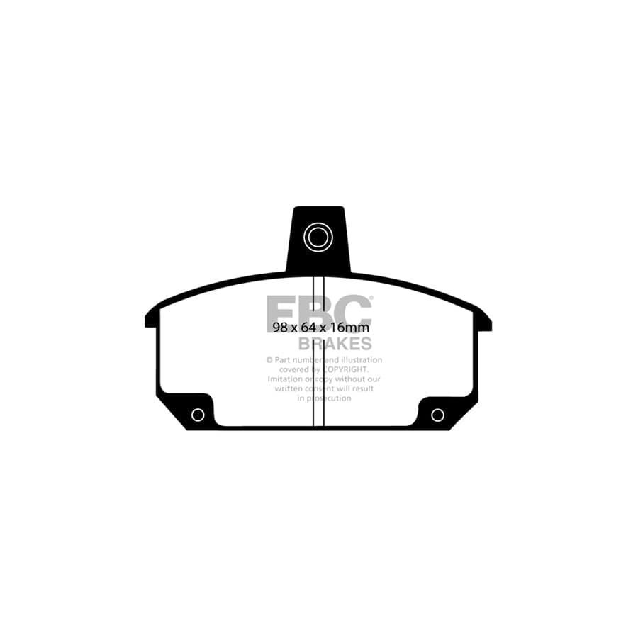 EBC PDKF1703 Renault Ultimax Front Brake Pad & Plain Disc Kit - Bendix Caliper 2 | ML Performance UK Car Parts