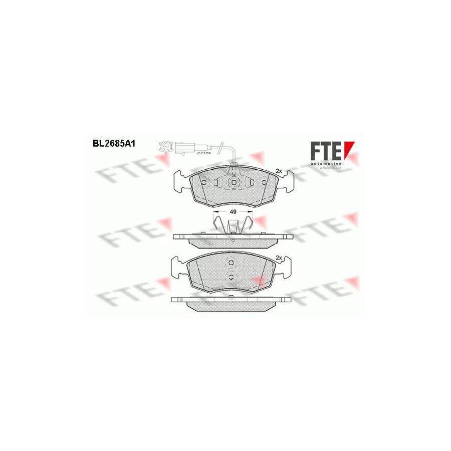 Fte 9010915 Brake Pad Set | ML Performance UK Car Parts