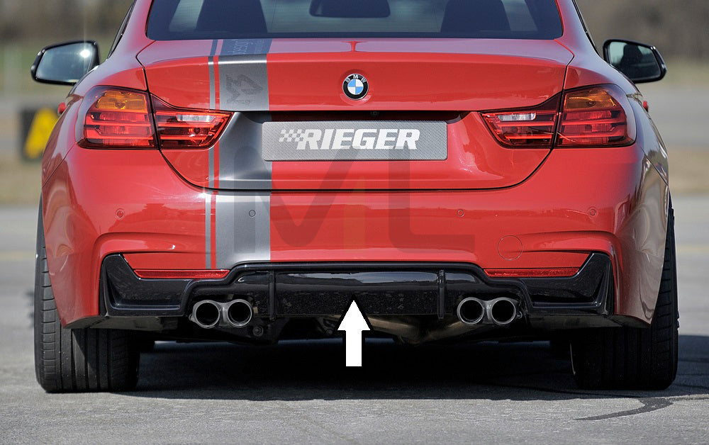 Rieger 00088057 BMW 4 Series F32 F33 F36 Rear Diffuser 1 | ML Performance UK Car Parts