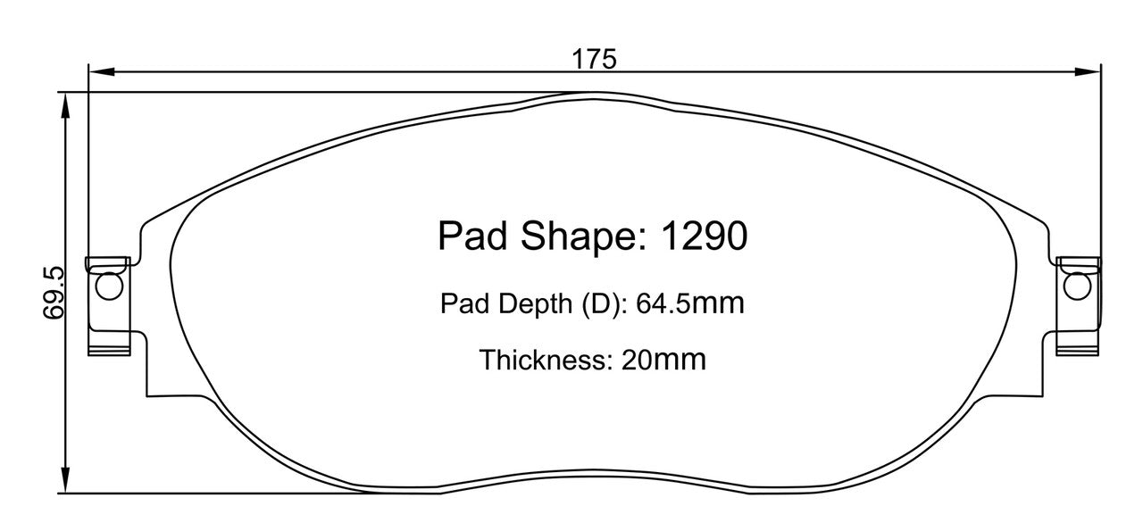 Paragon PBP1290 Brake Pads