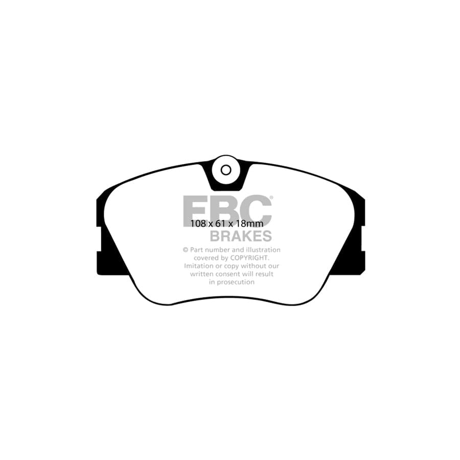 EBC PD11KF965 Mercedes-Benz W124 W201 Greenstuff Front Brake Pad & GD Disc Kit - ATE Caliper 2 | ML Performance UK Car Parts