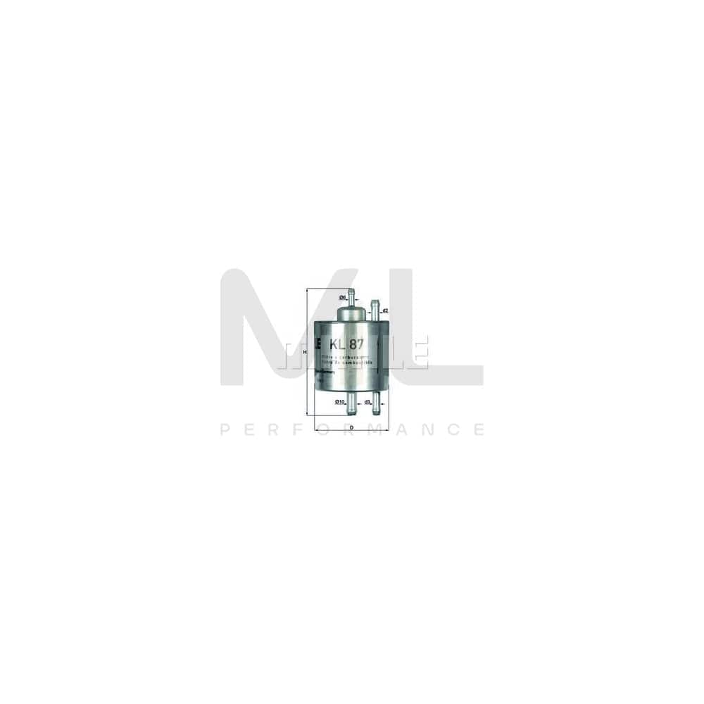 MAHLE ORIGINAL KL 87 Fuel filter In-Line Filter | ML Performance Car Parts