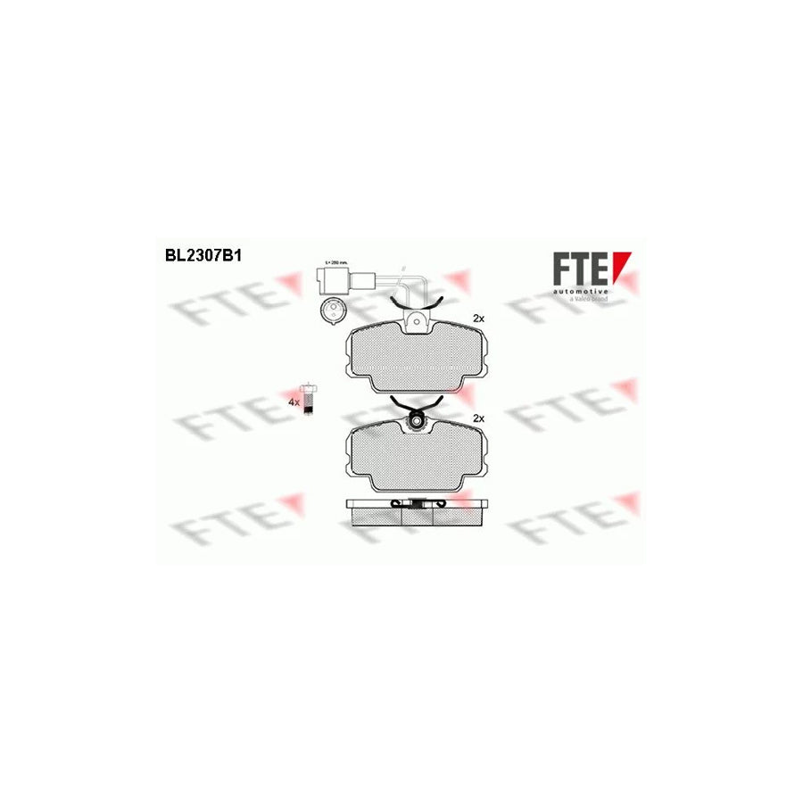 Fte BL2307B1 Brake Pad Set For Bmw 3 Saloon (E30) | ML Performance UK Car Parts