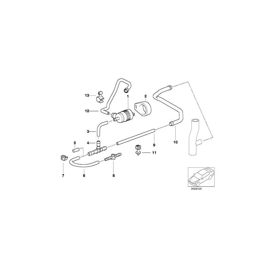 Genuine BMW 16131177760 M E86 E32 Clamp (Inc. X6 35i, 840i & X5 25d) | ML Performance UK Car Parts