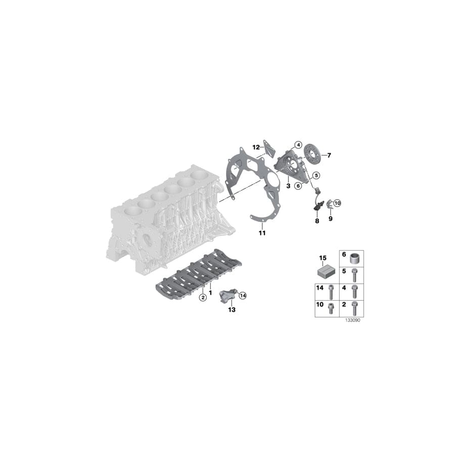 Genuine BMW 11110395221 E60 E61 Gasket Set Engine Block Asbesto Free (Inc. 535d) | ML Performance UK Car Parts