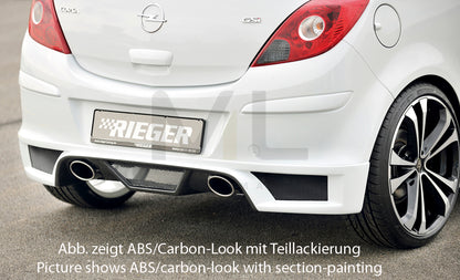 Rieger 00058948 Opel Corsa D Rear Diffuser 1 | ML Performance UK Car Parts