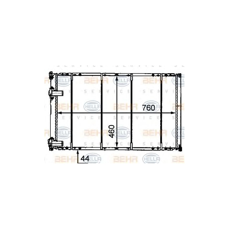 Hella 8MK 376 718-231 Engine Radiator