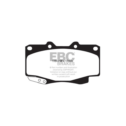 EBC PDKF2034 Toyota Hi-Lux Ultimax Front Brake Pad & Plain Disc Kit 2 | ML Performance UK Car Parts