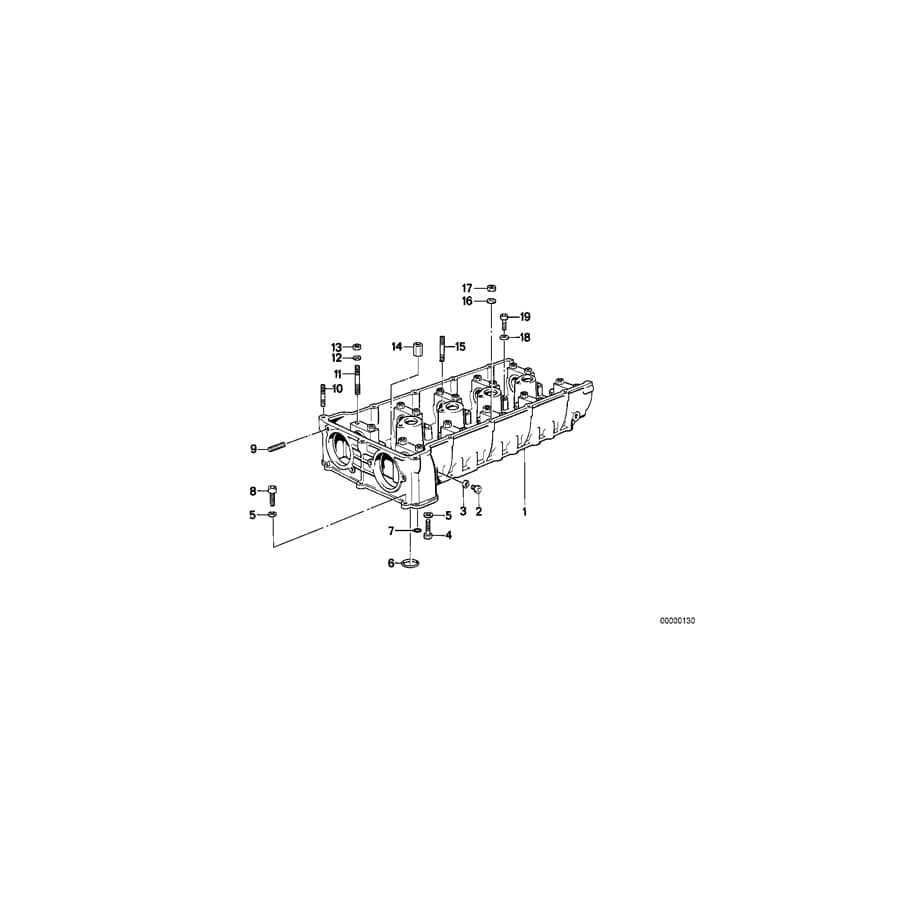 Genuine BMW 11121319043 Classic Special Screw 6KT 8mm L=102 (Inc. E30 M3 & E36 318iS) | ML Performance UK Car Parts