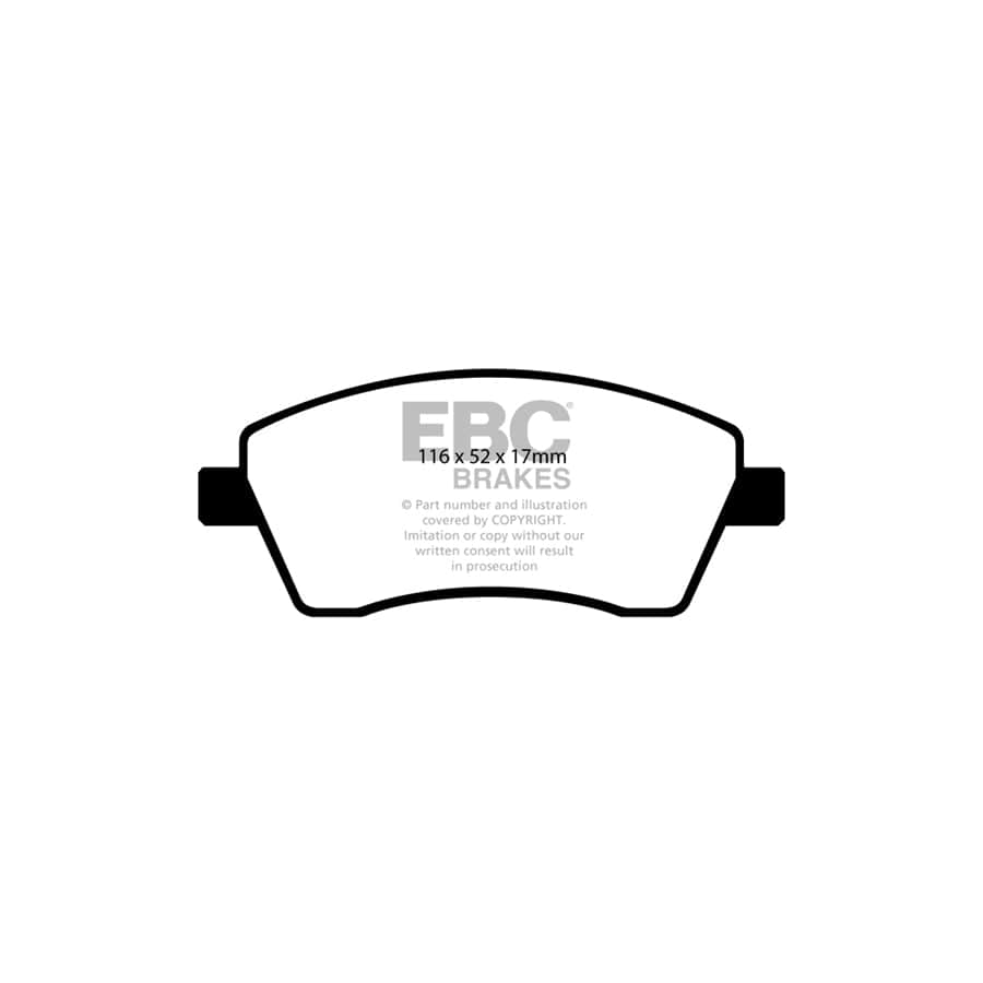 EBC PDKF537 Dacia Mercedes-Benz Renault Ultimax Front Brake Pad & Plain Disc Kit 2 | ML Performance UK Car Parts