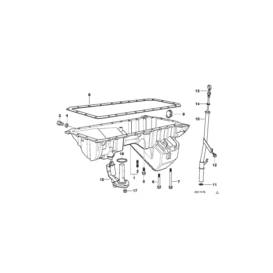 Genuine BMW 11131740915 E39 Oil Pan (Inc. 520i, 523i & 528i) | ML Performance UK Car Parts