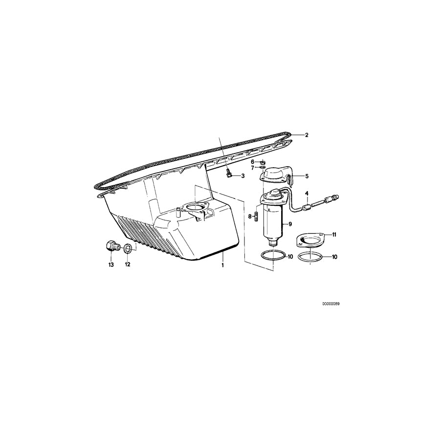 Genuine BMW 11132242194 E30 E34 Oil Pan (Inc. 324td, 524td & 324d) | ML Performance UK Car Parts