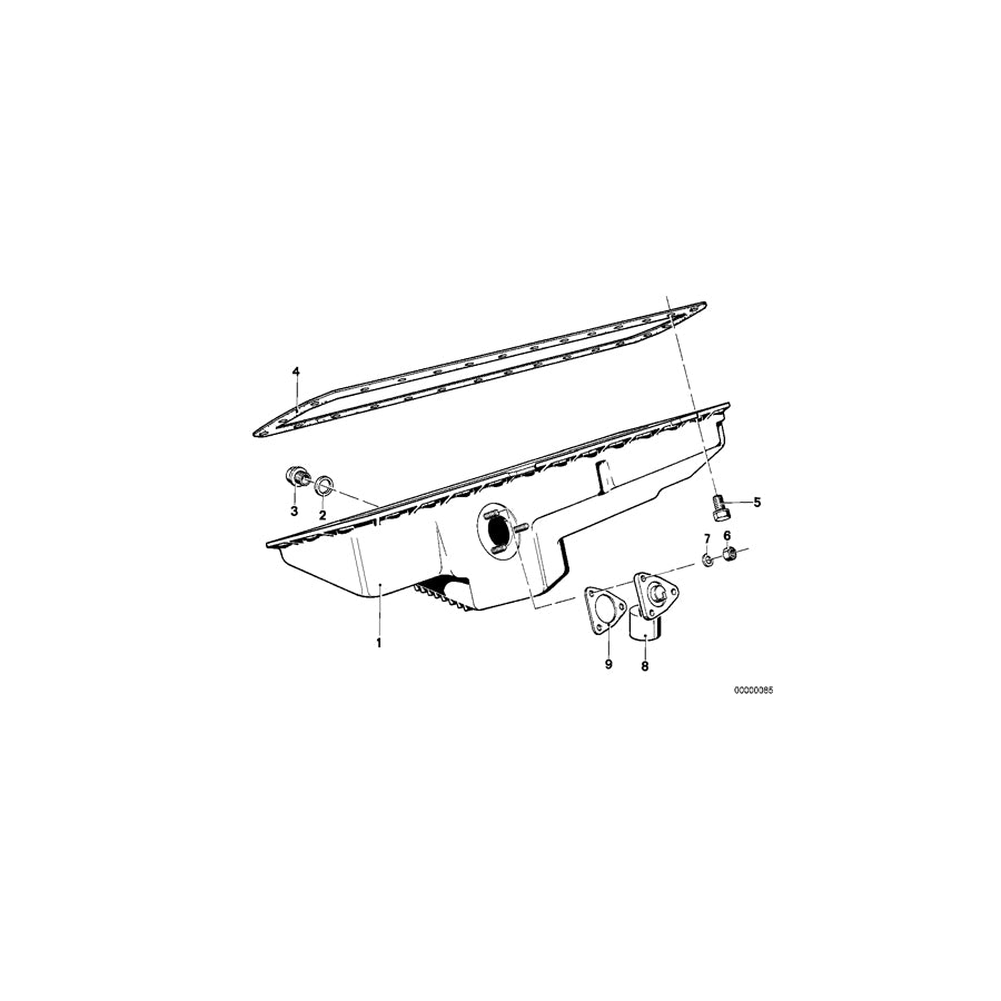 Genuine BMW 11132140190 E24 Oil Pan (Inc. 633CSi, 635CSi & 630CS) | ML Performance UK Car Parts