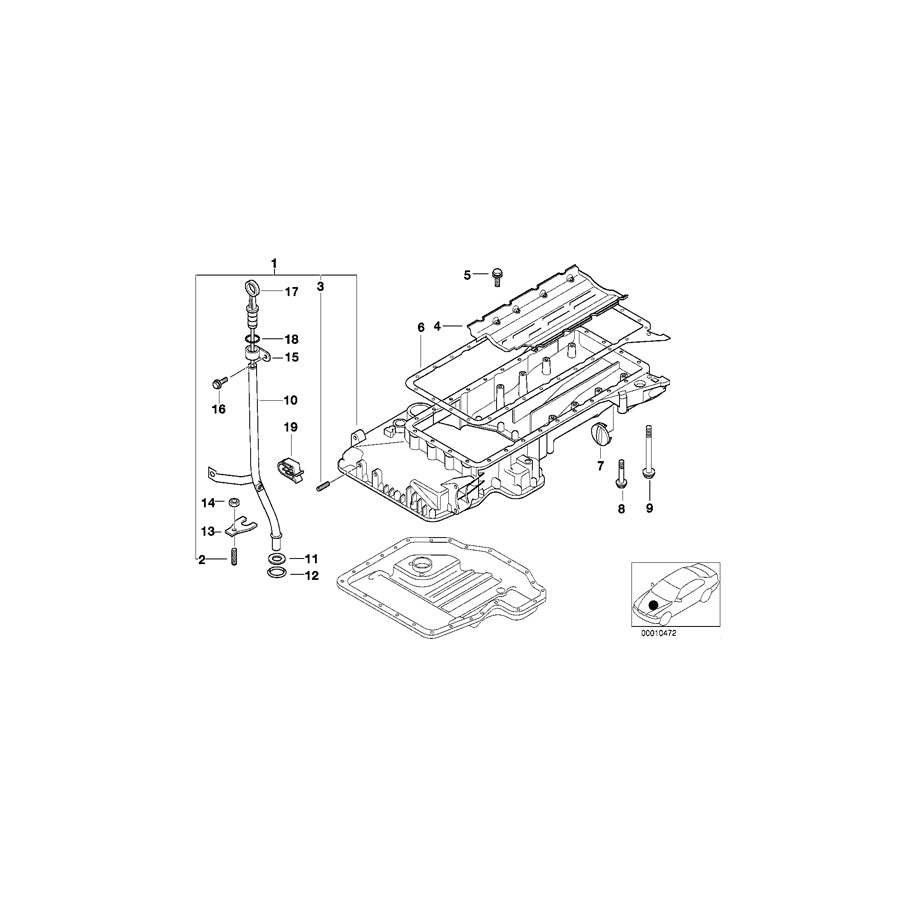 Genuine BMW 11131747849 E34 E39 E32 Oil Deflector (Inc. 740iL, 840i & 730iL) | ML Performance UK Car Parts