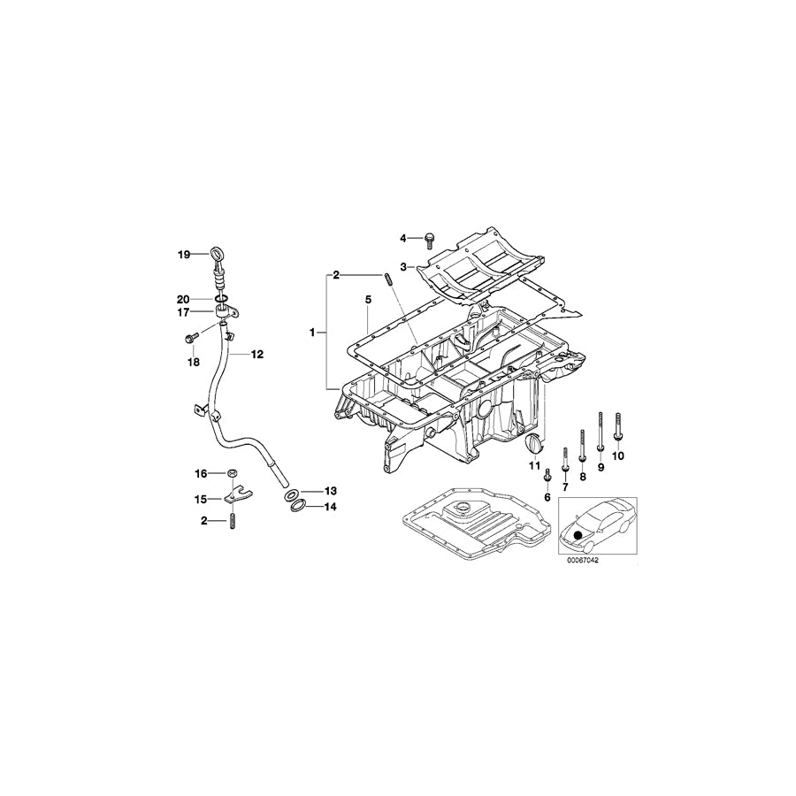 Genuine BMW 11131745772 E53 Oil Deflector (Inc. X5 4.4i & X5 4.6is) | ML Performance UK Car Parts