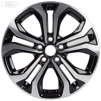 GENUINE FORD 2393238 PUMA ALLOY WHEEL 17" 5 X 2-SPOKE DESIGN, ABSOLUTE BLACK/MACHINED | ML Performance UK