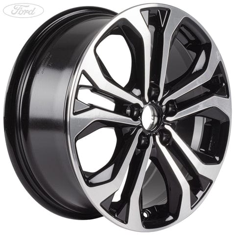 GENUINE FORD 2393238 PUMA ALLOY WHEEL 17" 5 X 2-SPOKE DESIGN, ABSOLUTE BLACK/MACHINED | ML Performance UK