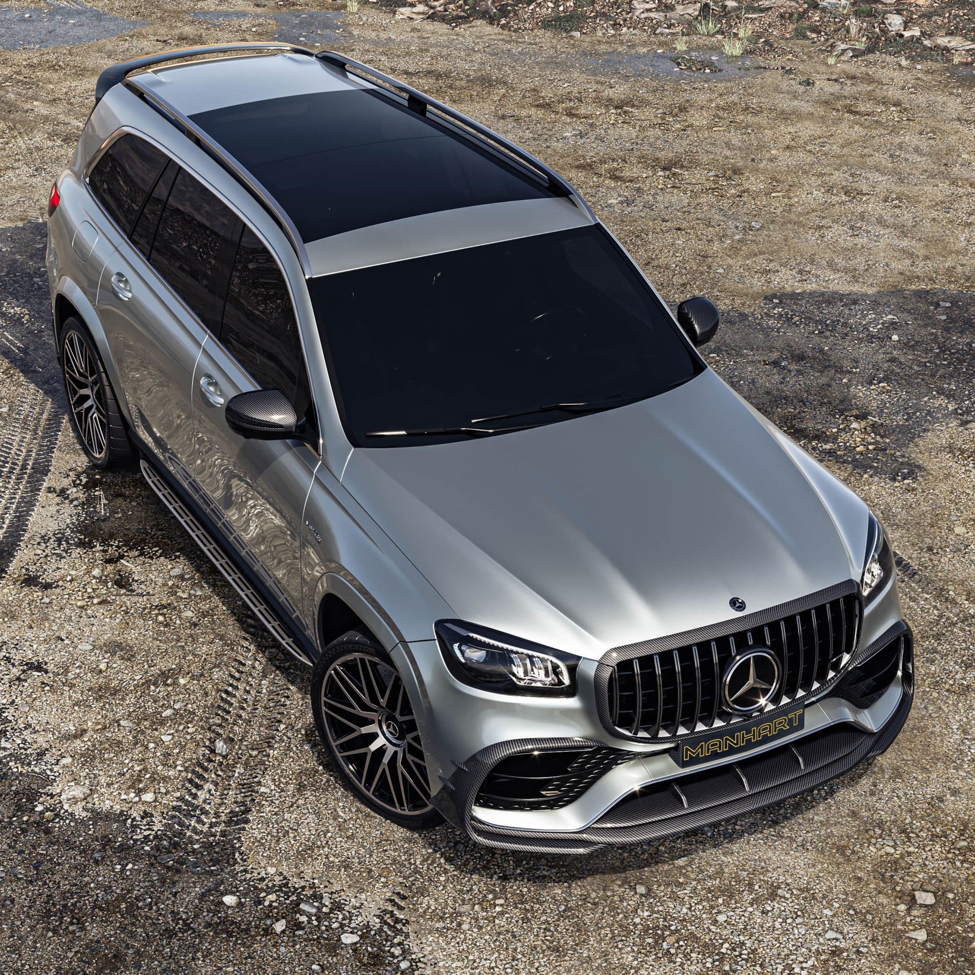 MANHART CARBON GRILLE COVER FOR MERCEDES-AMG GLS 63