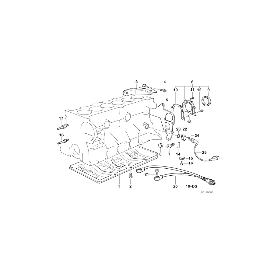 Genuine BMW 11137502669 E38 Oil Deflector (Inc. 728i & 728iL) | ML Performance UK Car Parts