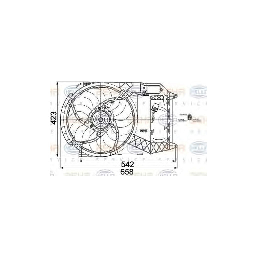 Hella 8EW 351 041-291 Fan, Radiator