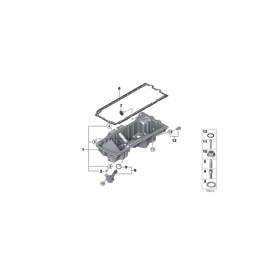 Genuine BMW 11137541221 E83 Oil Pan (Inc. X3 3.0si, X3 3.0i & X3 2.5si) | ML Performance UK Car Parts