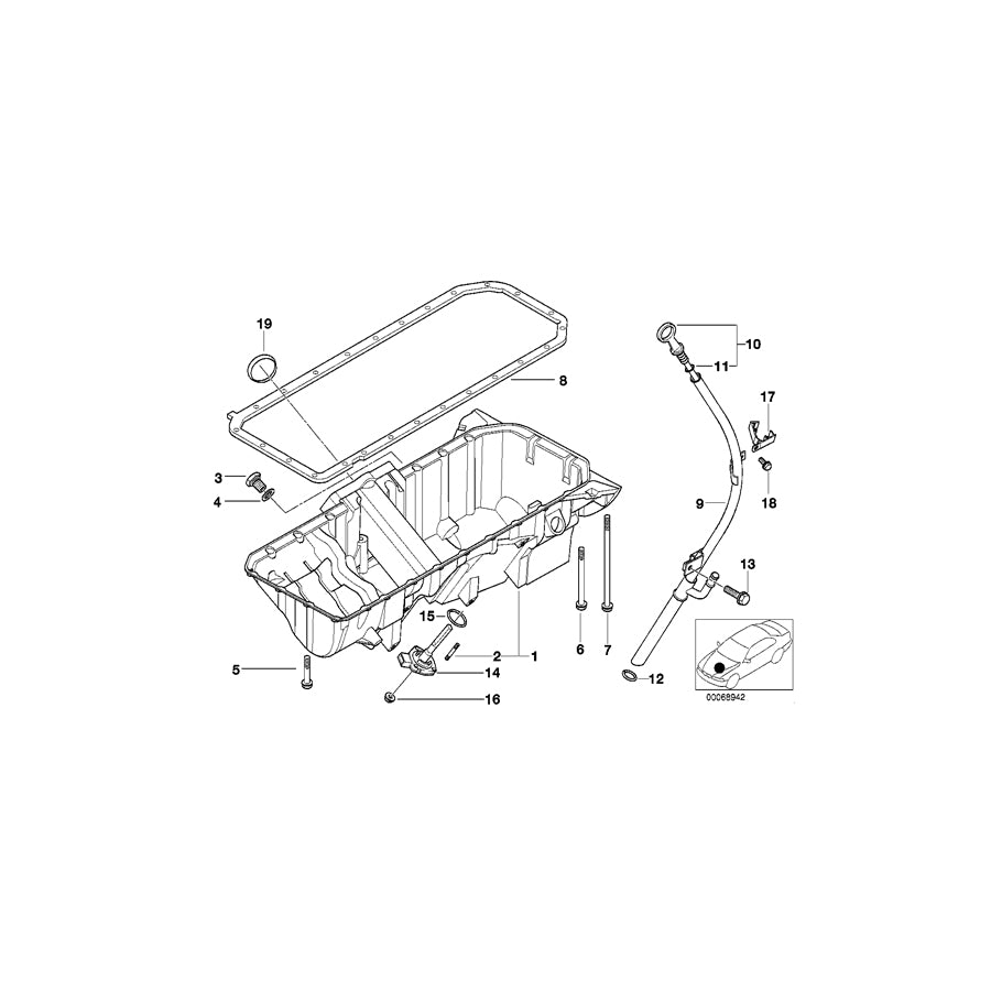 Genuine BMW 11137531944 E53 Oil Pan (Inc. X5 3.0i) | ML Performance UK Car Parts