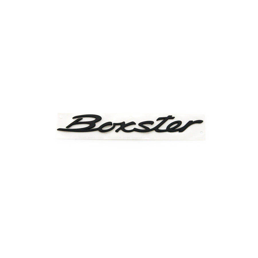 Genuine Porsche Boxster Rear Badge, Black Porsche 981 Boxster 2015  | ML Performance UK Car Parts