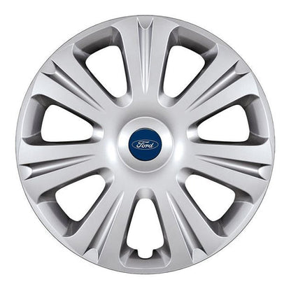 GENUINE FORD 1704581 SET OF 4 SILVER WHEEL COVER TRIMS, FITS 16" STEEL WHEELS | ML Performance UK