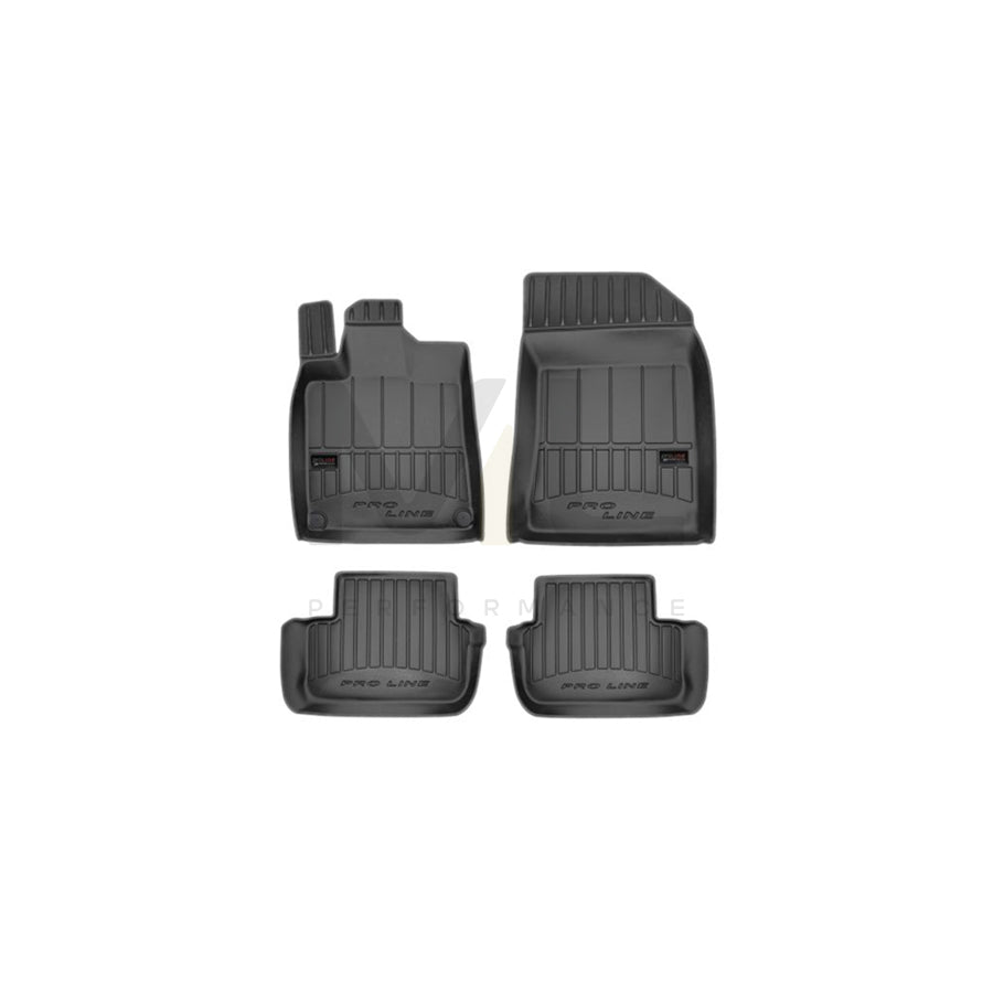 FROGUM 3D407497 Floor mat set for PEUGEOT 407 Elastomer, Front and Rear, Quantity: 4, Black | ML Performance Car Parts